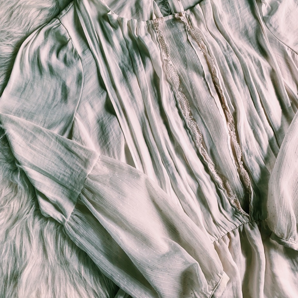 FREE PEOPLE | XS Off White open back blouse